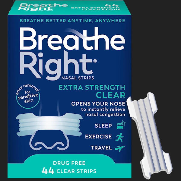Breathe Right Extra Strength Nasal Strips – Instantly Open Nasal Passages for Easier Nighttime Breathing Breathe Right nasal strips open nasal passages naturally to help prevent snoring